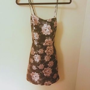rose gold and black F21 dress